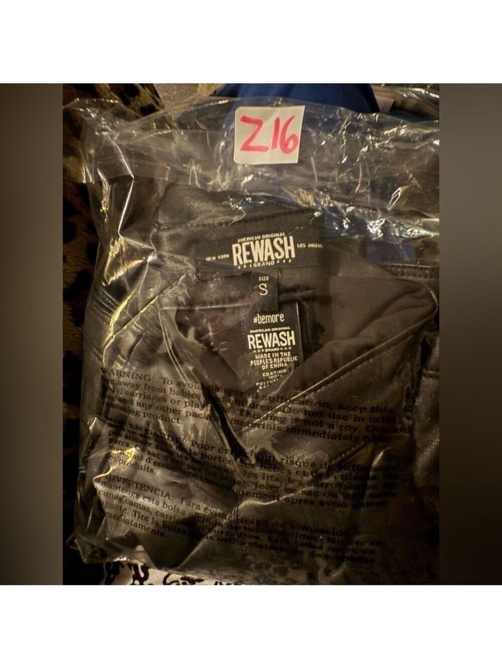 Z16 ReWash Faux Leather Lined Mini Skirt SzSm Like New - Picture 11 of 11
